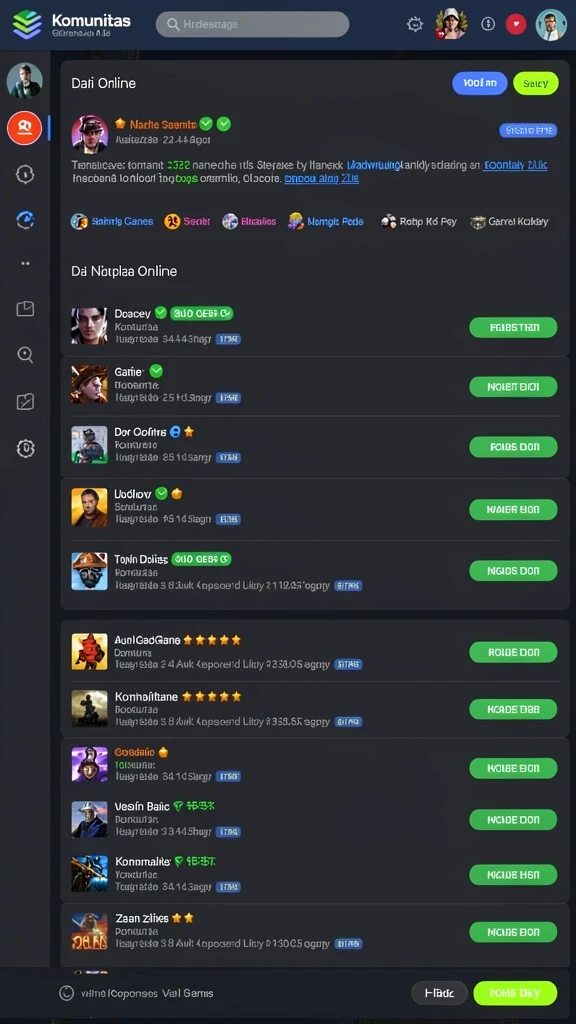 qqnusa - Tampilan antarmuka yang menarik dan mudah dinavigasi.