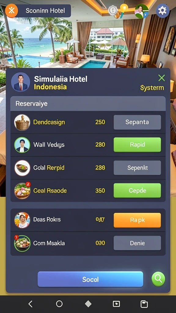 rp66 - Screenshot fitur sosial yang memungkinkan interaksi antar pemain.